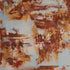 Abstract art piece with brown, orange, and beige colors on a textured surface.