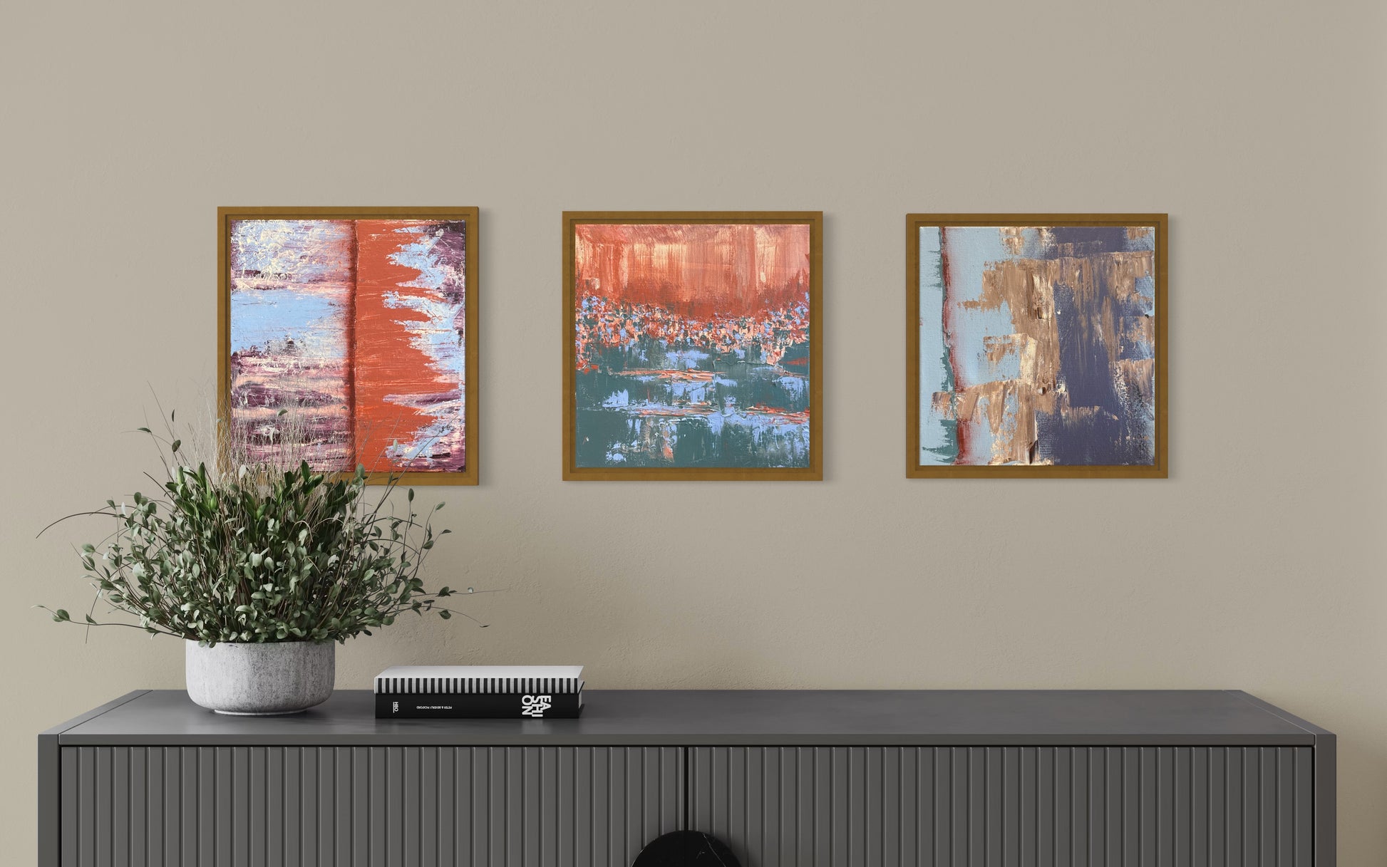 edge, divide, and erosion triptych