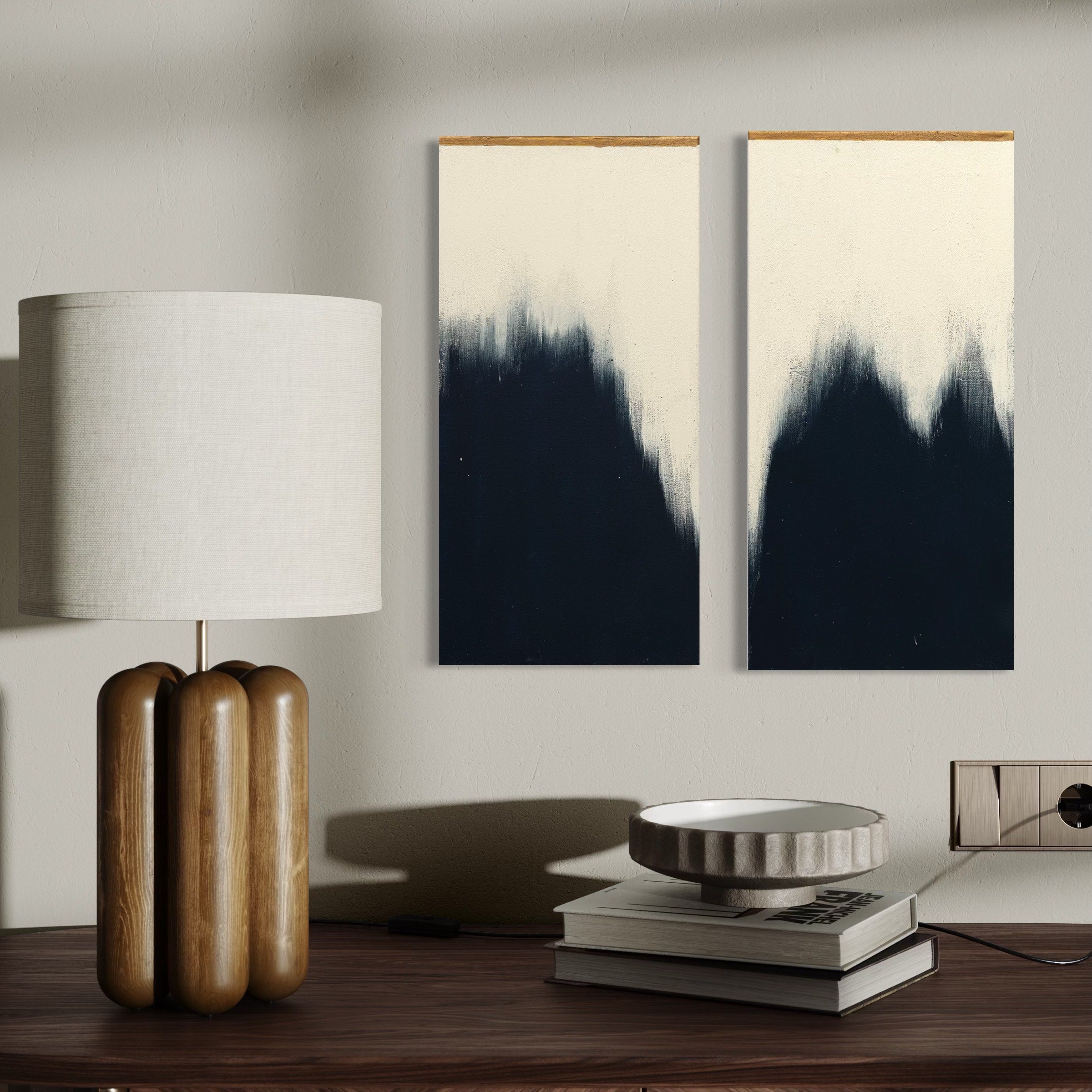 fallen threshold diptych