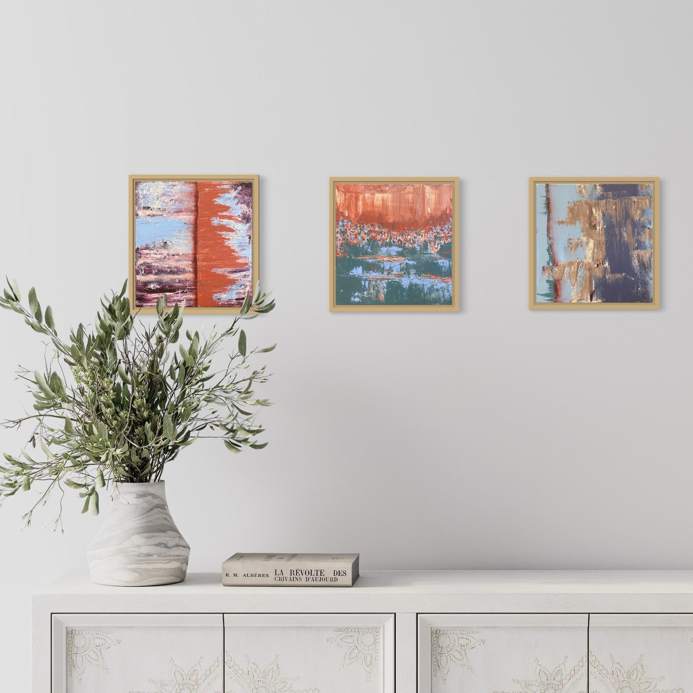edge, divide, and erosion triptych